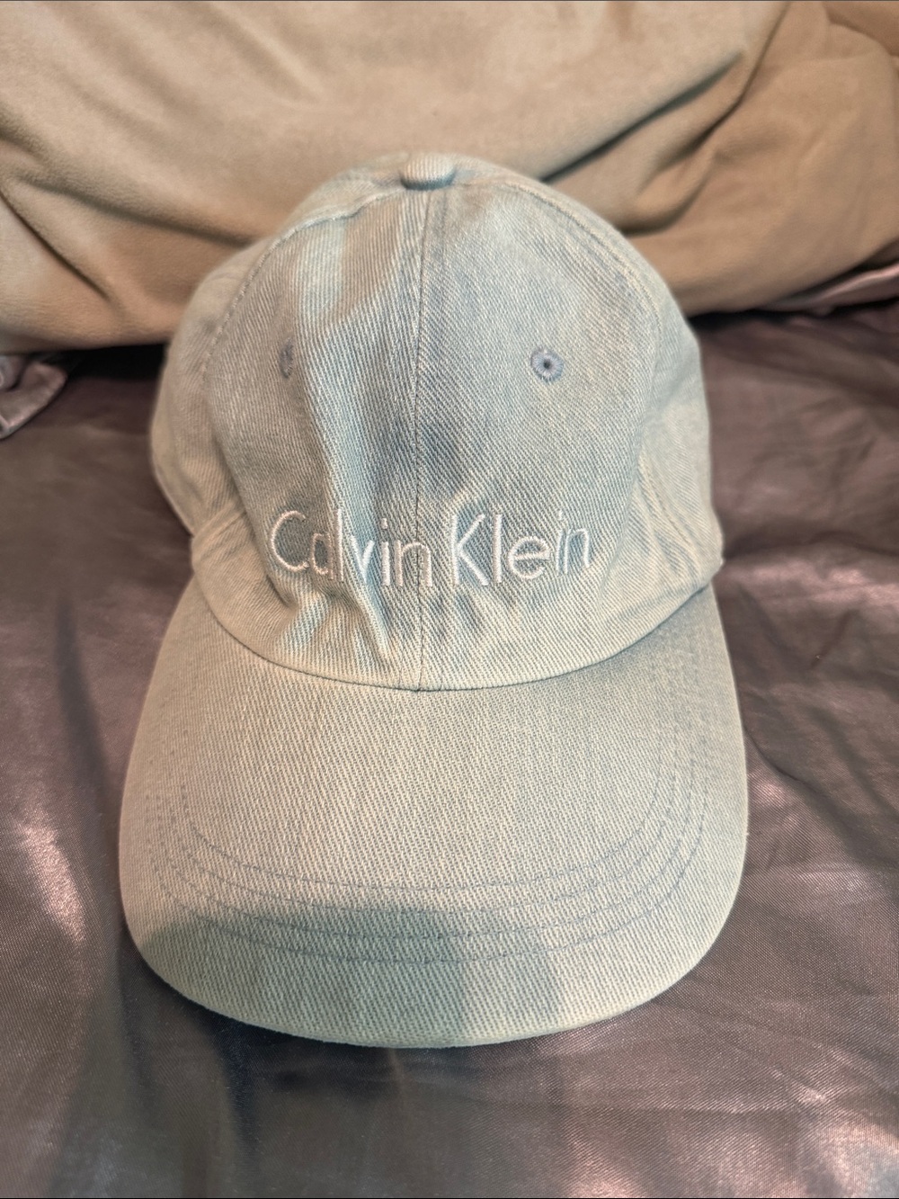Calvin Klein Kids Pale Green Embroidered Logo Baseball Cap
